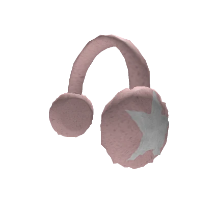 Fluffy Star Earmuffs Pink