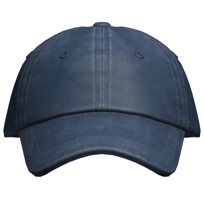 Cap Blue Navy Washed Distressed Fitted Jeans Y2K