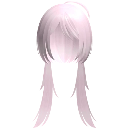 🤍 long jellyfish anime pigtails pastel pink