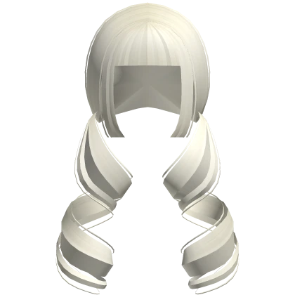 ☆ adorable soft swirly ponytails platinum blonde