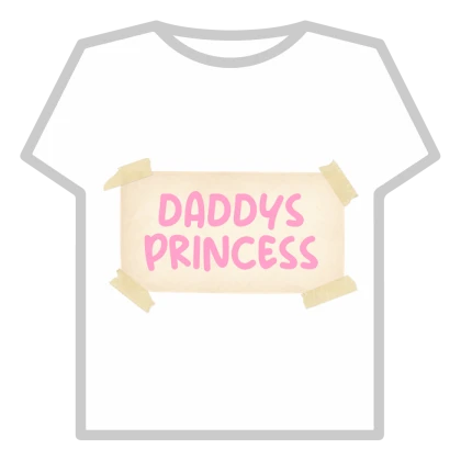 daddys princess sticker brown cute black pink