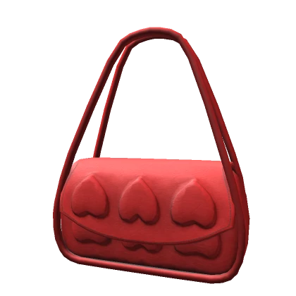 Y2K Red Heart Bag Faux Leather