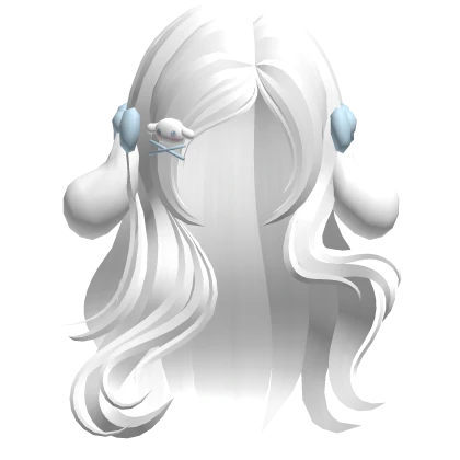 Cinnamoroll Elegant Sweet Waves White Hair w/ Clip