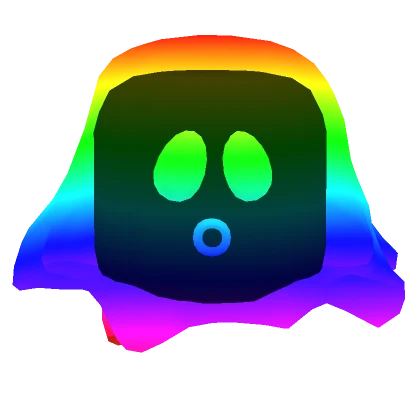 Rainbow Neon Slime Head