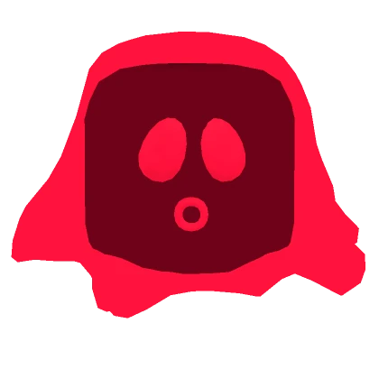 Red Neon Slime Head