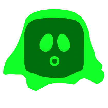 Green Neon Slime Head