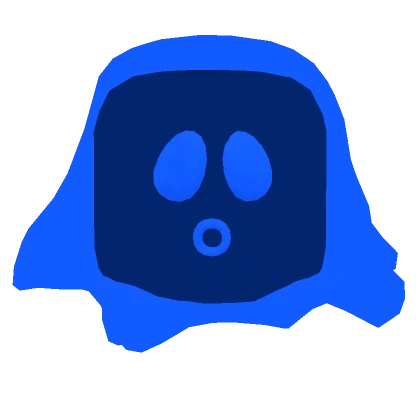 Blue Neon Slime Head