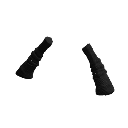 black oversized arm warmers