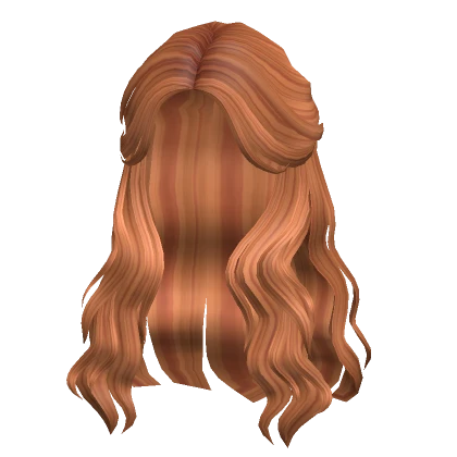 Fairy half up hair in Ginger