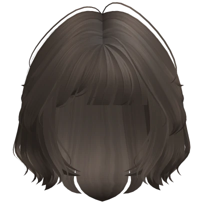 ♡ Short hair short bob with bangs in brown