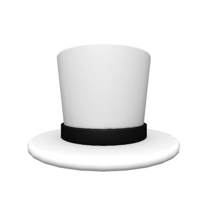 White Small Top Hat (for Headless)