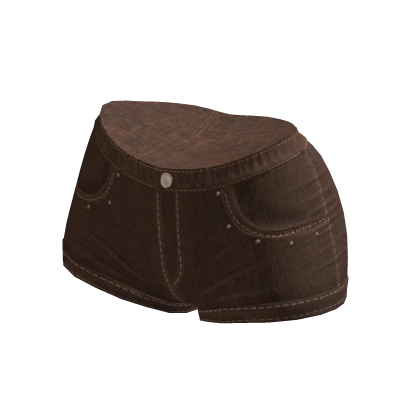 Denim Shorts Brown