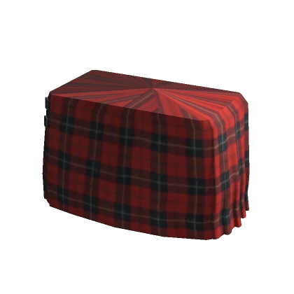 1.0 Red Plaid Skirt