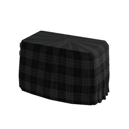 1.0 Black Plaid Skirt