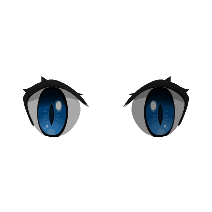 Blue Estatic Cat Anime Eyes