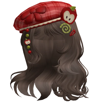♡ Igari Apple Girl w/ Charmed Beret (Brown)