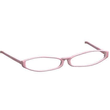 Y2K Office Siren Nerd Glasses in Pink