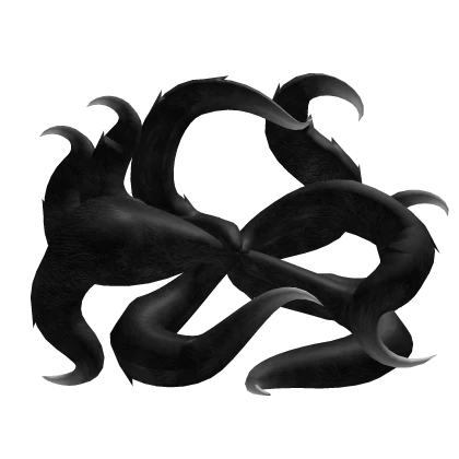 Black Nine Kitsune/ Kumiho Tails w White Tips