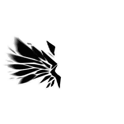 [Glitch] Animated Shattered Wings Devil BW