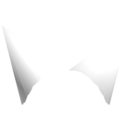 ✅ White Classic Iconic Sharp Ears/Horns [Forsaken]