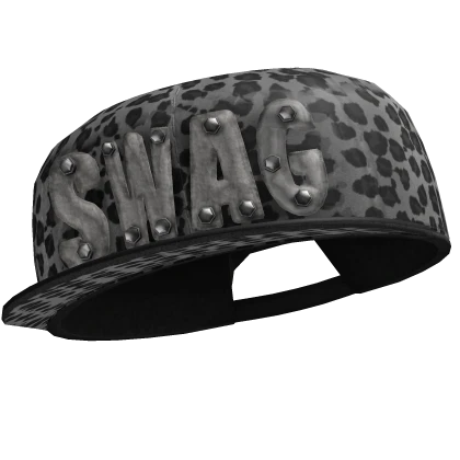 2000s White leopard Scene SWAG snapback