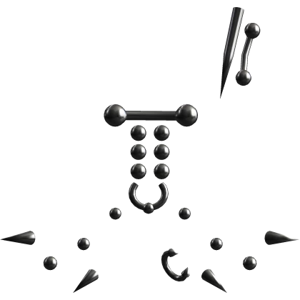 silver freestyle face piercings 