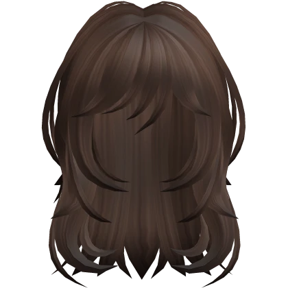 Wispy Short Wavy Hair Brown