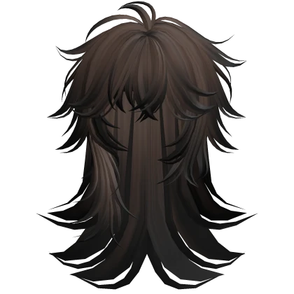 Asymmetrical Anime Hair (Brown Black Ombre)