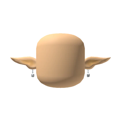 Faceless Skin Color Head With Elf Ears