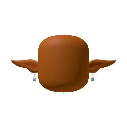 Faceless Skin Color Head With Elf Ears