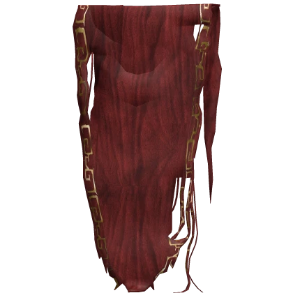 Gaian Sorcerer Distressed Red Rune Cape