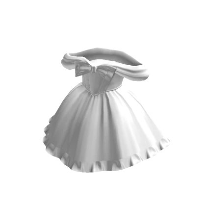 Short Princess White Ball Gown Dress