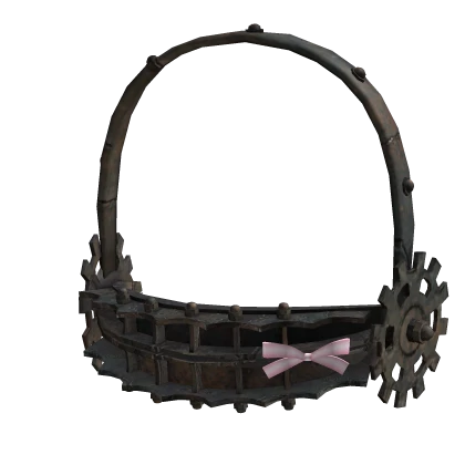 SAW bear trap w/ bow (brown / pink)