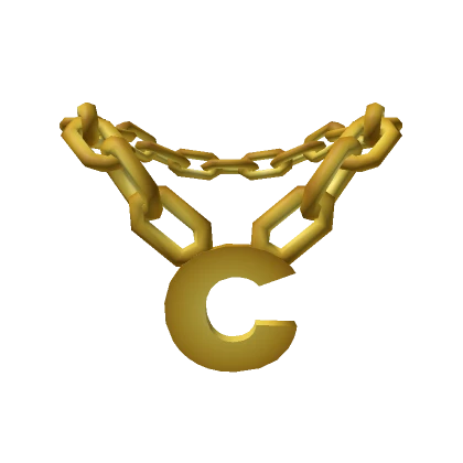 Gold Initial Letter C Chain