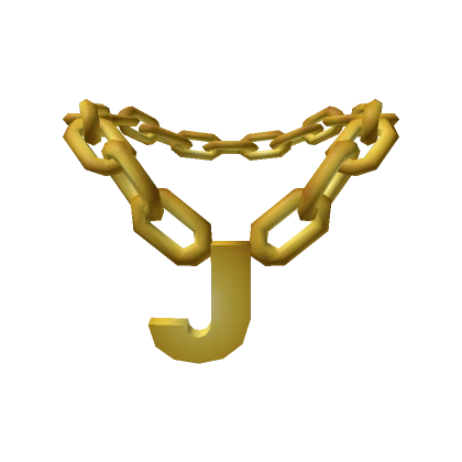 Gold Initial Letter J Chain