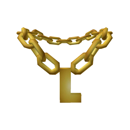 Gold Initial Letter L Chain