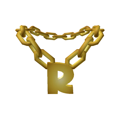 Gold Initial Letter R Chain