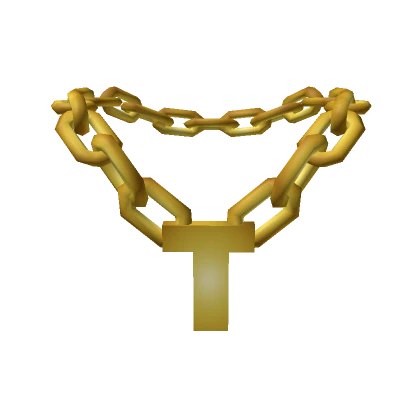 Gold Initial Letter T Chain