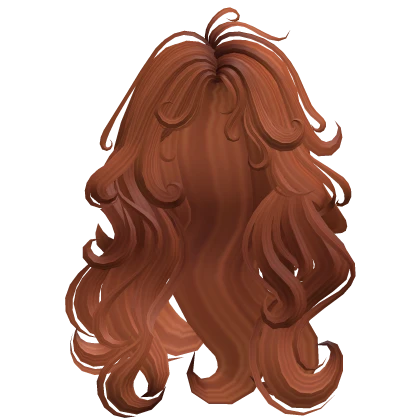 Long Swirly Curly Messy Fairy Hair (Ginger)