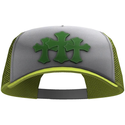 Chrome Hearts Cross Patch Trucker Hat | Forward