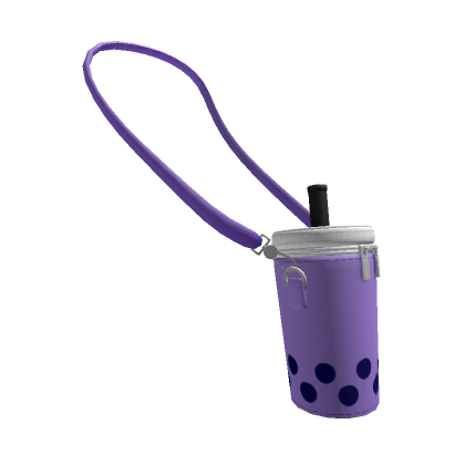 Purple Bubble Tea Crossbody Bag