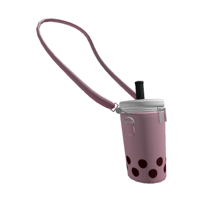 Strawberry Bubble Tea Crossbody Bag