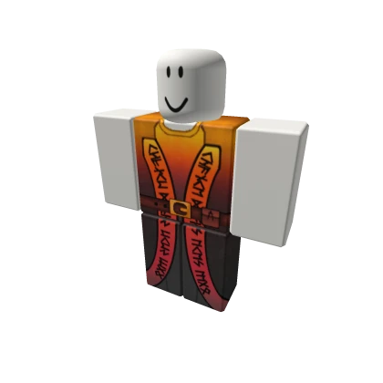 Classic Fiery Horns Wizard Robe Old ROBLOX - Y2K