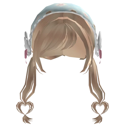 cheap heart wing igari bandana w blonde pigtails