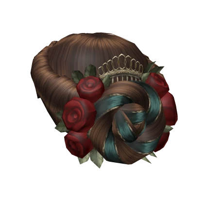 Lavish Victorian Chignon Bun in Brown