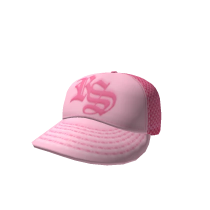 PINK ROCKSTAR Y2K TRUCKER CAP