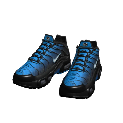 trainers blue black faded