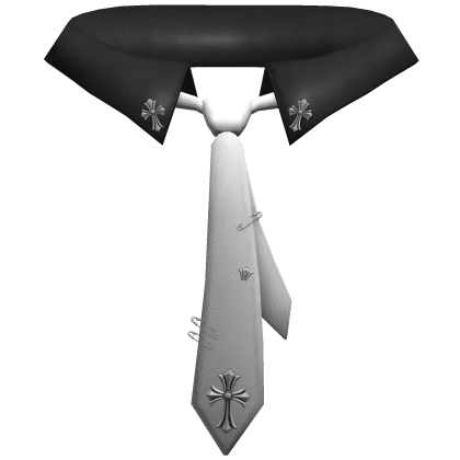 Emo Chrome Collar w/ Tie (3.0)