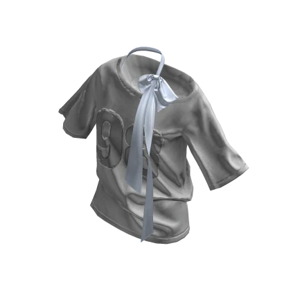 💗Y2K LOOSE FIT ASYMMETRICAL TOP_GREY