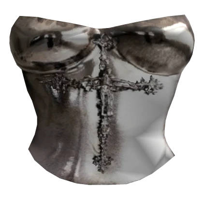 R6 women body maiden silver front armor 